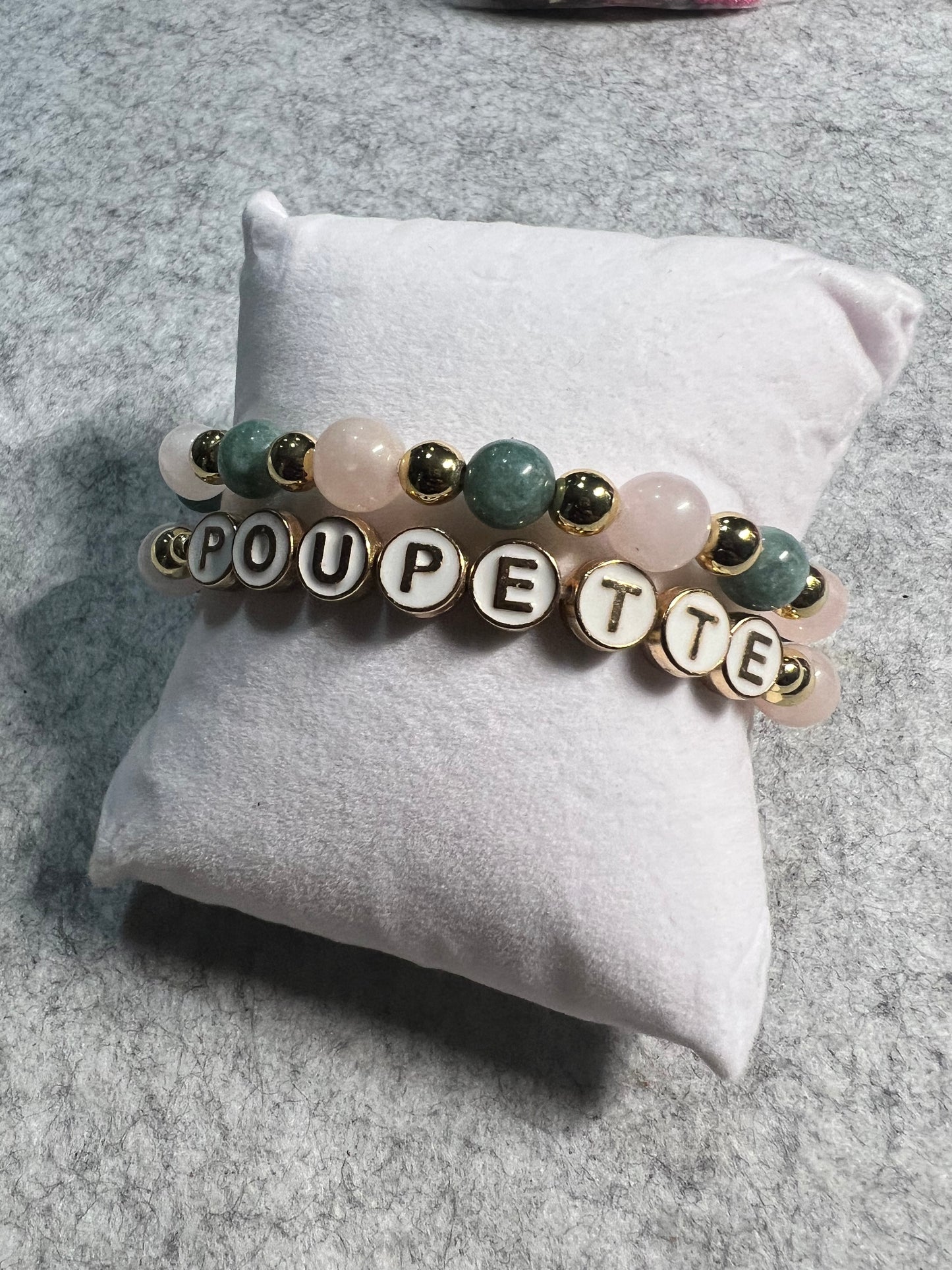 Beaded Name Bracelet Set