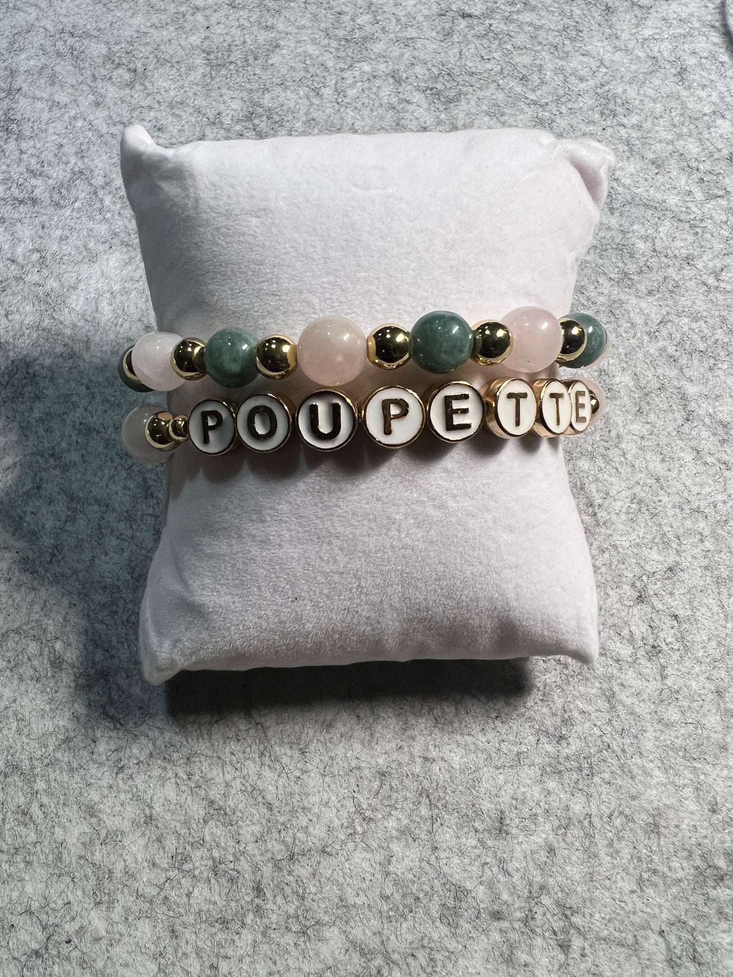 Beaded Name Bracelet Set
