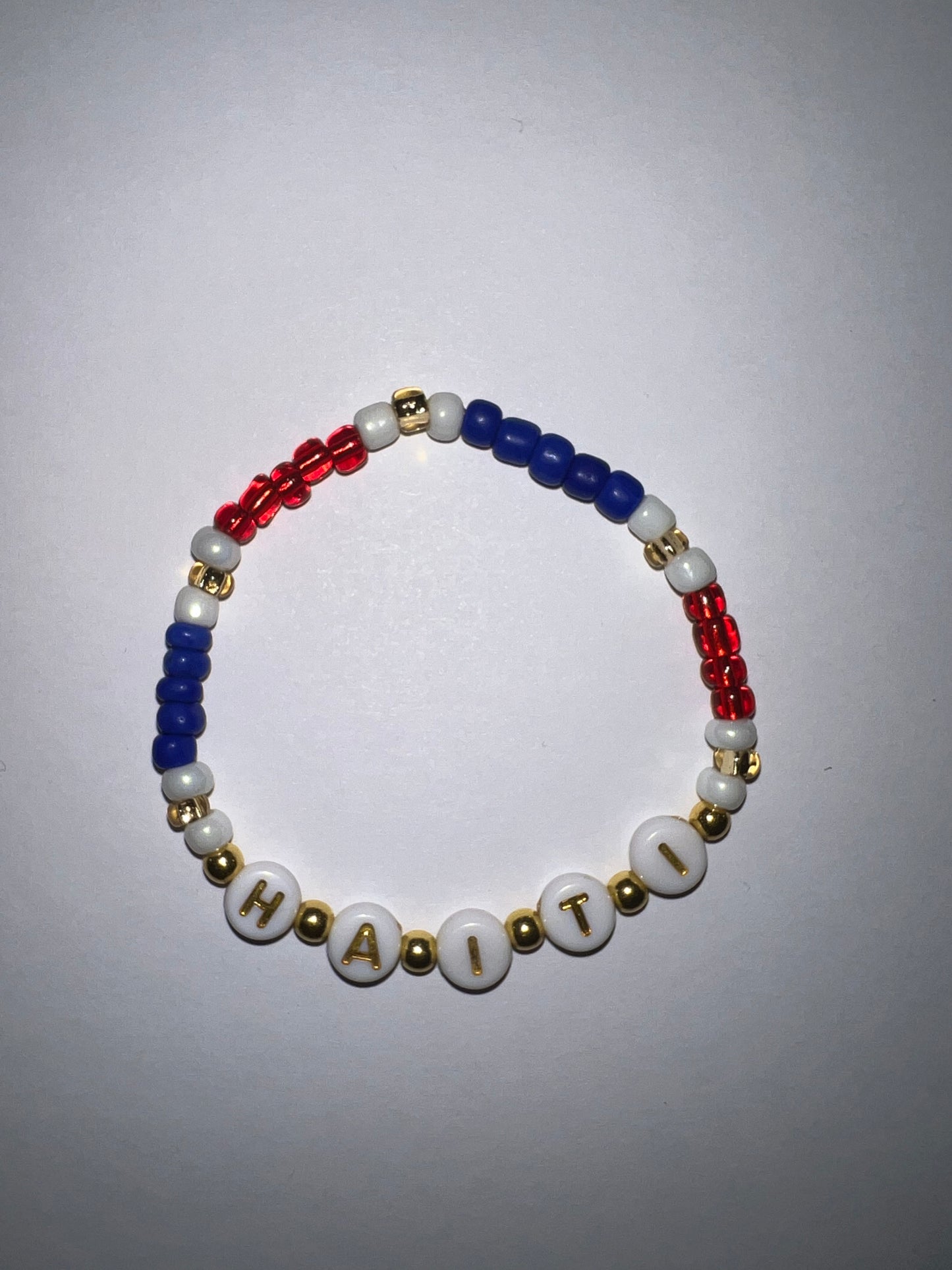 Personalized Name & Haiti, Ayiti Bracelet Set